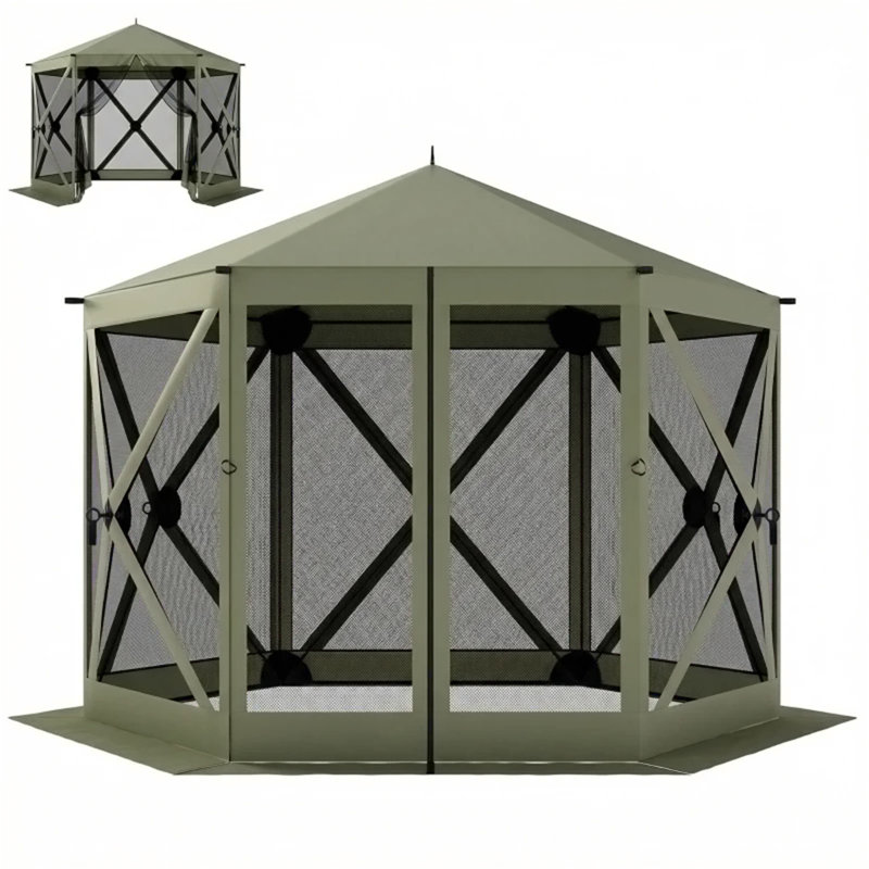Tente d'extérieur avec abri de jardin