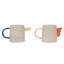 Tasses en grès avec bec 3D