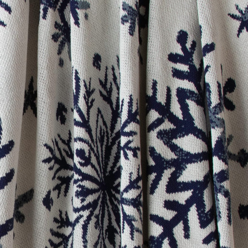 Plaid blanc à motif nordique In2Winter, Blanc