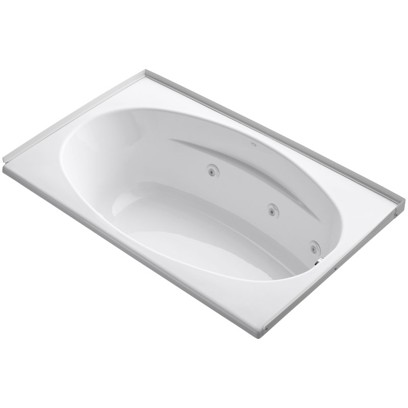 Baignoire tourbillon 60" x 36" en alcôve, Blanc