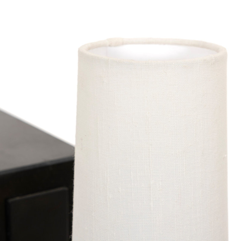 Calla Bookshelf Lamp, Black Marble