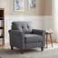 Fauteuil d'appoint, fauteuil avec accoudoirs, canapé rembourré pour salon