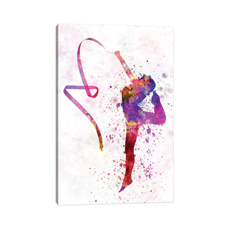 «Rhythmic Gymnastic II» par Paul Rommer, reproduction d'art sur toile tendue, H 26 po x l 18 po x 1,5 po