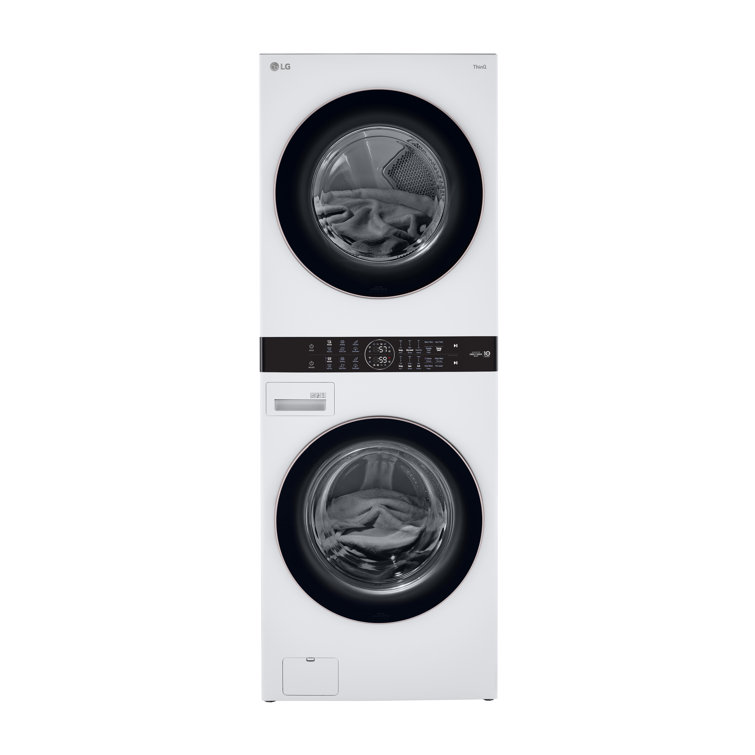 LG Single Unit Front Load WashTower with Center Control 4.5 cu. ft. Washer and 7.4 cu. ft. Electric Dryer