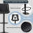 Swivel Upholstered Adjustable Height Counter Stool with Metal Frame-97865840