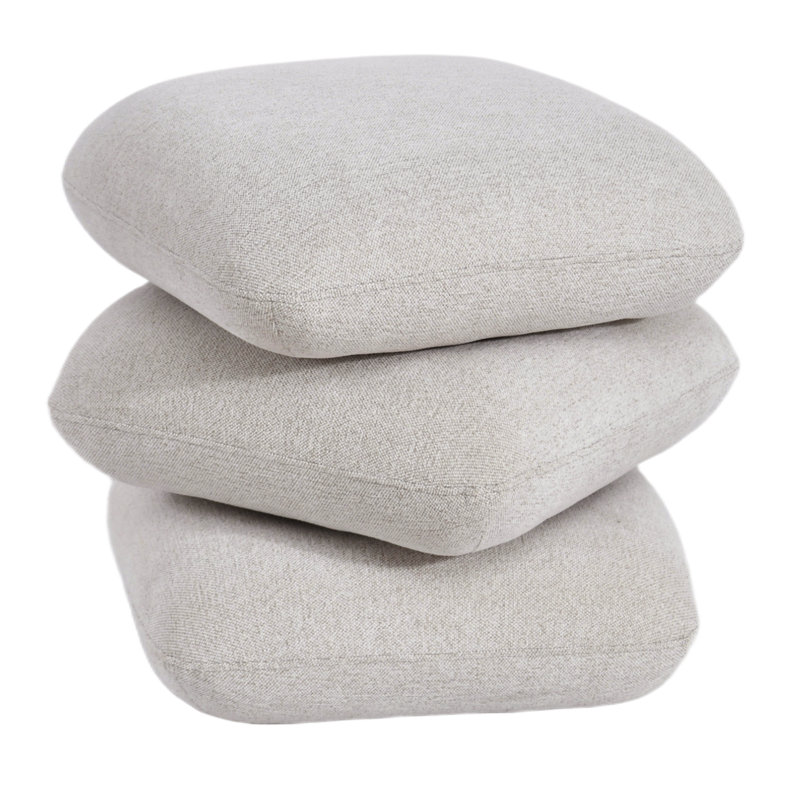 Repose-pieds contemporain en tissu, Repose-pieds contemporain Contemporary - Beige