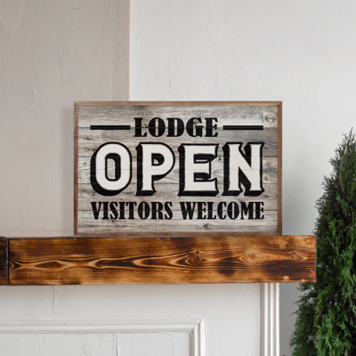 Lodge Open Visitors Welcome Whitewash