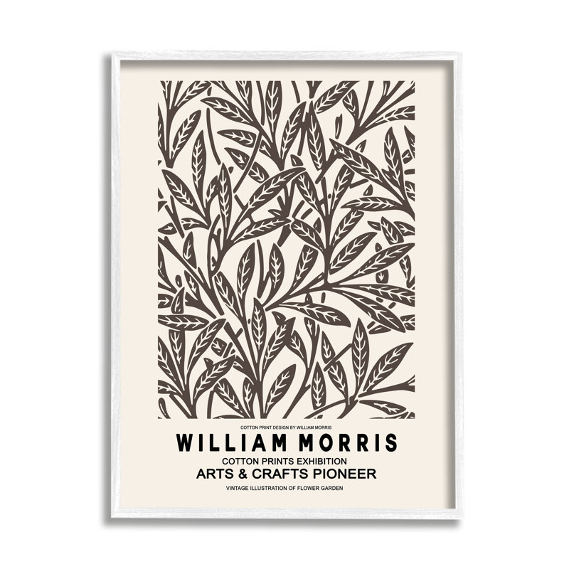«Neutral Plant Leaves», L 16 po x H 16 po, Giclée encadrée blanc bord de mer