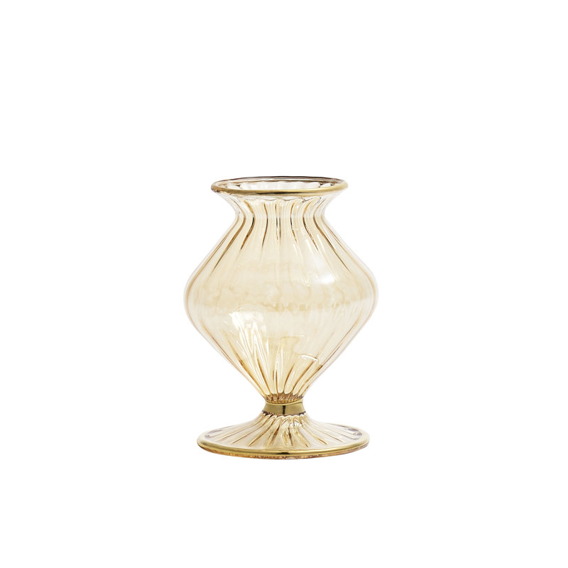 F2023 Handmade Glass Table Vase, Champagne