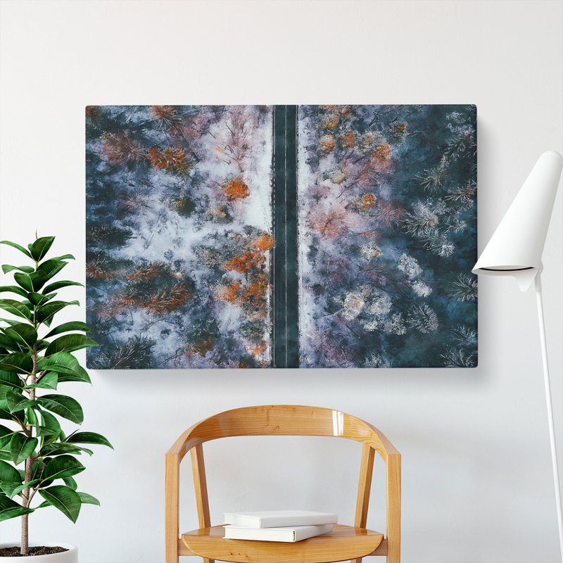 Dividing The Forest Painting - Wrapped Canvas, 60cm H x 91cm W x 3cm D
