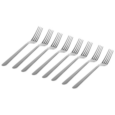 Sophia 18/0 Stainless Steel Mirrored Dinner Forks Set Of 8