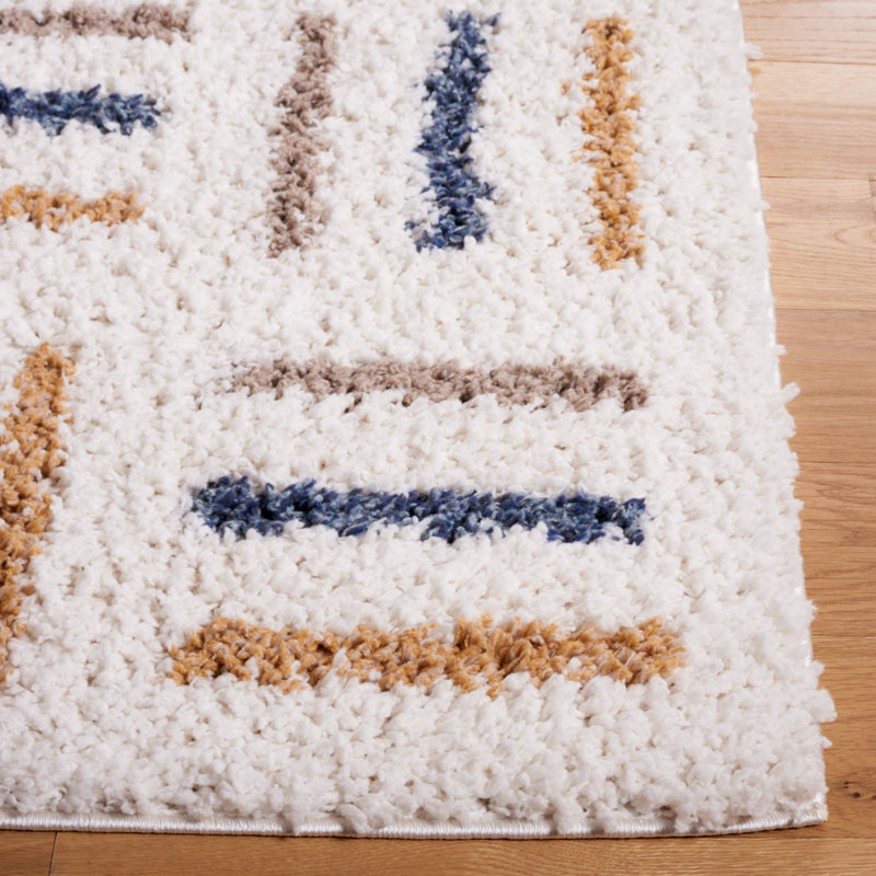 Calico Shag Performance Geometric Rug, Rectangle 9' x 12'