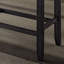 Banc à hauteur de comptoir avec revêtement et finition gris - siège rembourré en mousse rembourré de fabrication solide