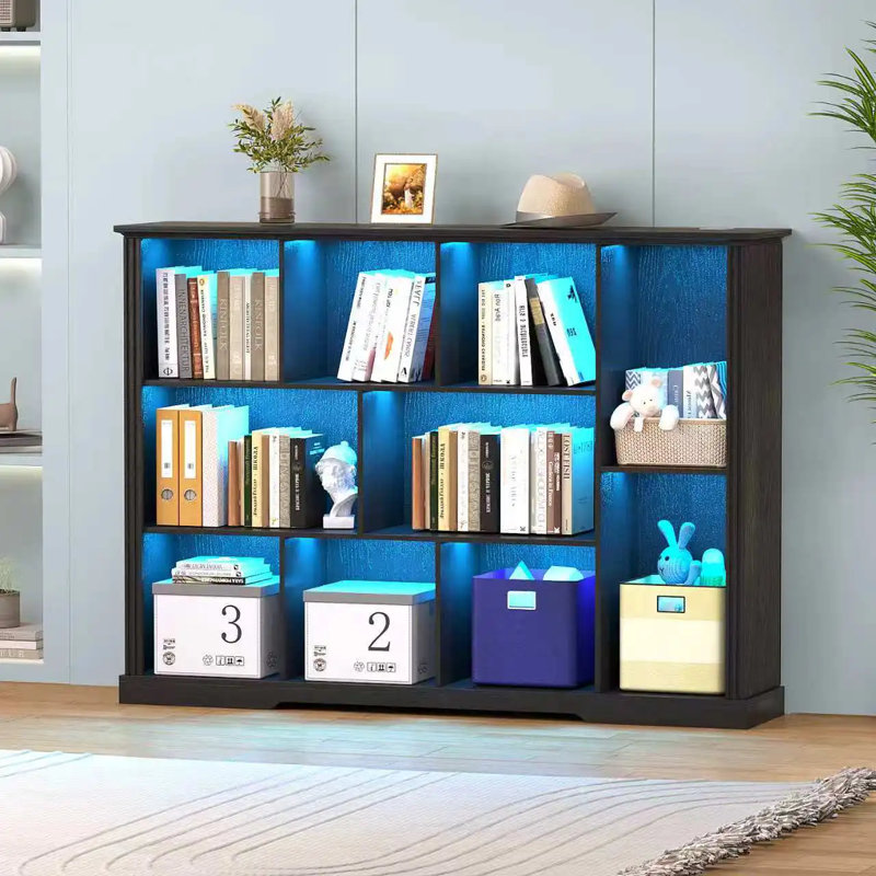 140cm H x 101.6cm W Bookcase, Black