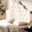 Tête de lit double + grand - Tissu avec mousse confortable et de style classique