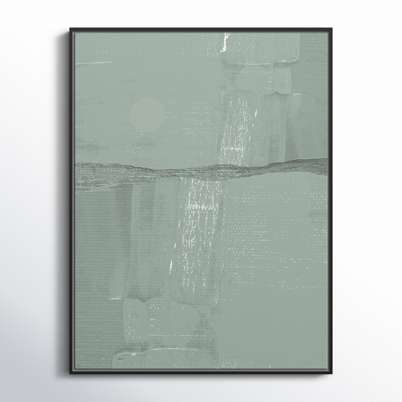 Sage Abstract, 41.5" H x 31.5" W x 2" D, Black 