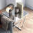 Ashaz Glass Top End Table