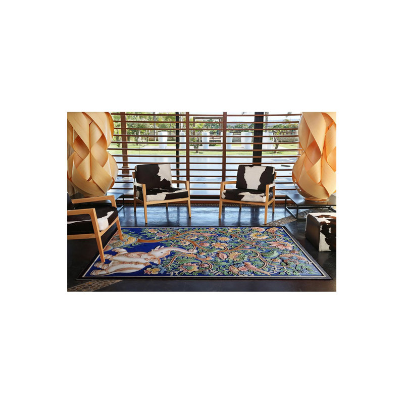 Tapis décoratif tissé à la machine, Tapis de couloir 2 pi 6 po x 6 pi 7 po inclus