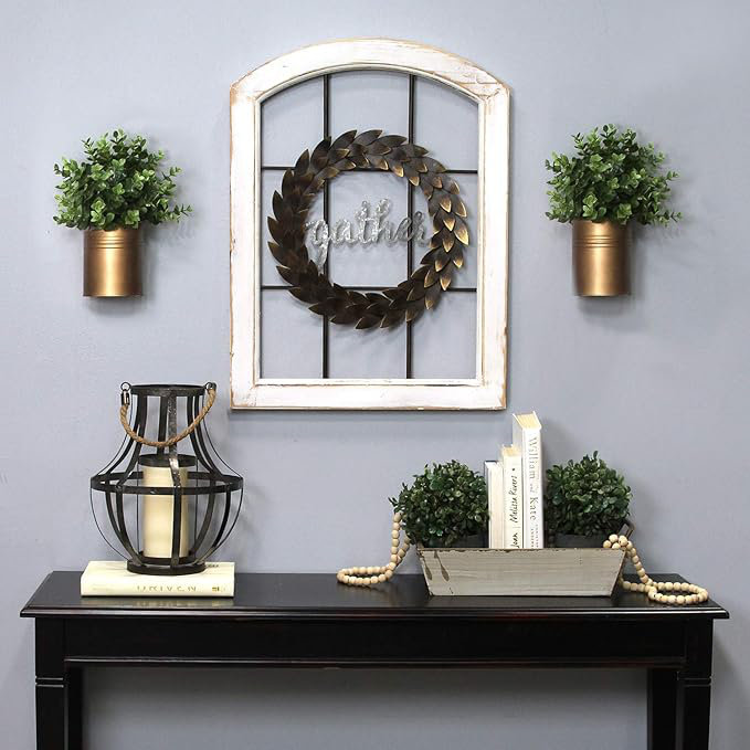 Décoration murale guirlande bronze Gather