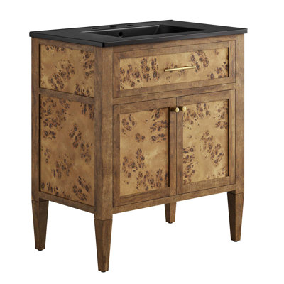 Modway Elysian 30'' Free Standing Single Bathroom Vanity with Manufactured Wood Top