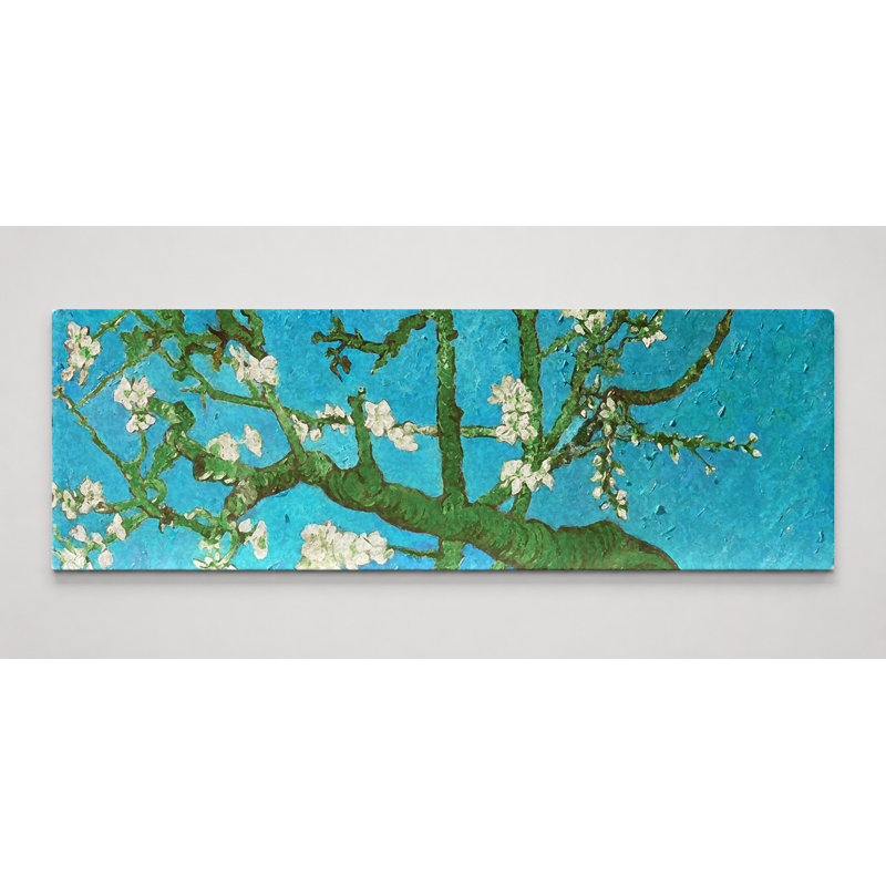 Fleurs d'amandier (1890) - Art mural sur toile panoramique, 60" W x 20" H
