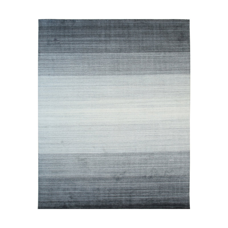 Tapis gris anthracite en laine Anayra, Rectangle 5 pi x 8 pi