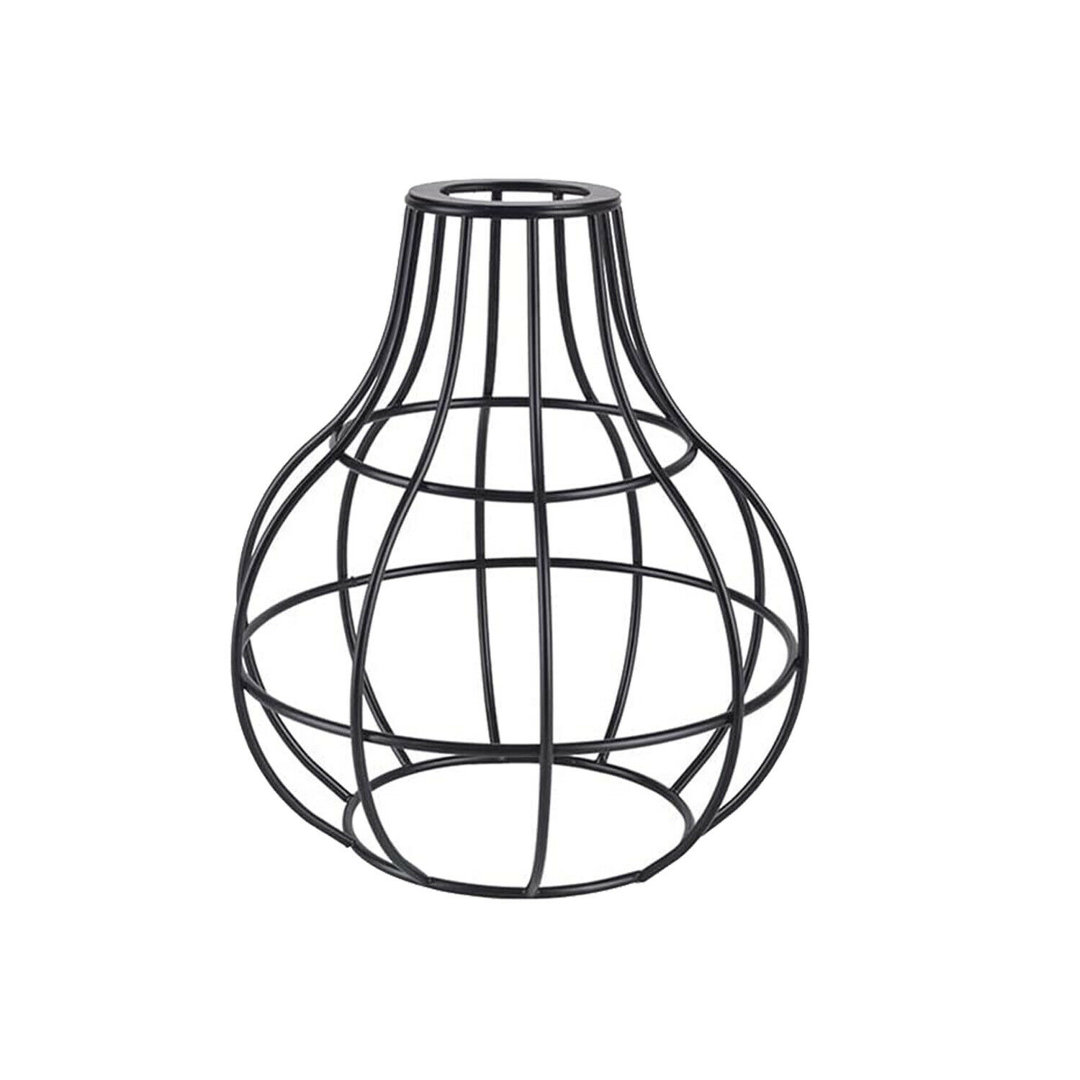 19cm H Metal Novelty Lamp Shade ( Uno ) in Black