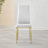 Edward Statement Pedestal Dining Table Set with 6 Luxury Faux Leather Upholstered Dining Chairs-790230125-790230032
