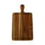 Planche à découper réversible 100% bois de teck certifiée FSC EcoDecors avec poignée et rainure de jus, 15,5 x 8,5-115074375