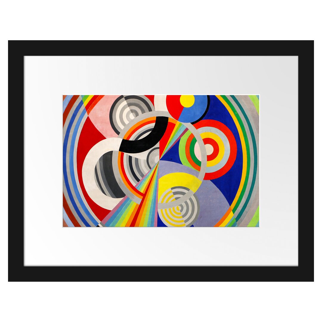 Gerahmtes Poster Rhythm von Robert Delaunay