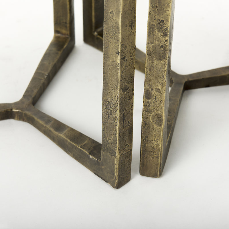 Niyelle Solid Wood Top Nesting Tables