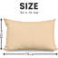 Super Dreamer Solid Colour Pillowcases 2 Pair 50x75Cm - Polyester Fabric Machine Washable High Quality Yarn-118164616