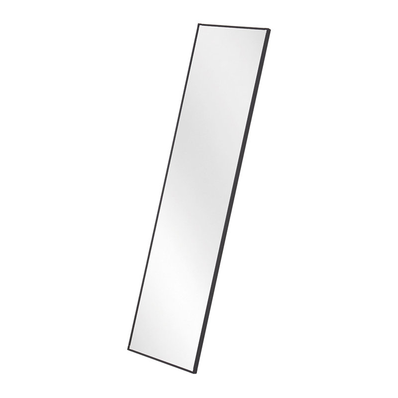 Rectangular Home Floor Fitting Mirror, Black