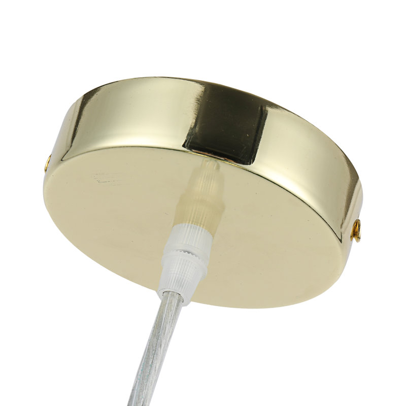 Luminaire sphère suspendu 1 lumières simple Monterey, Plaqué or