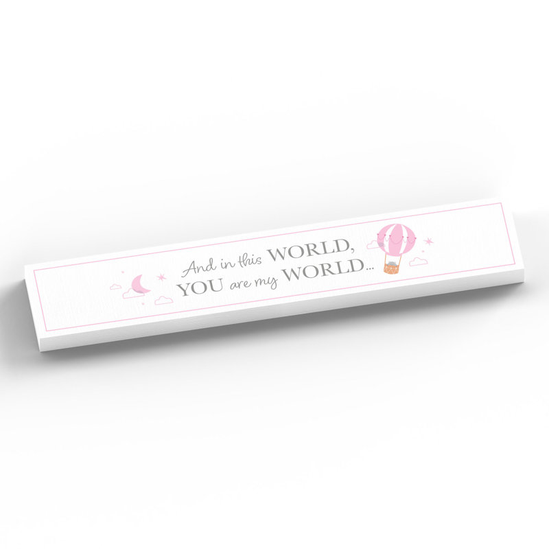 Arjun Text & Numbers Letter Block, White/Pink