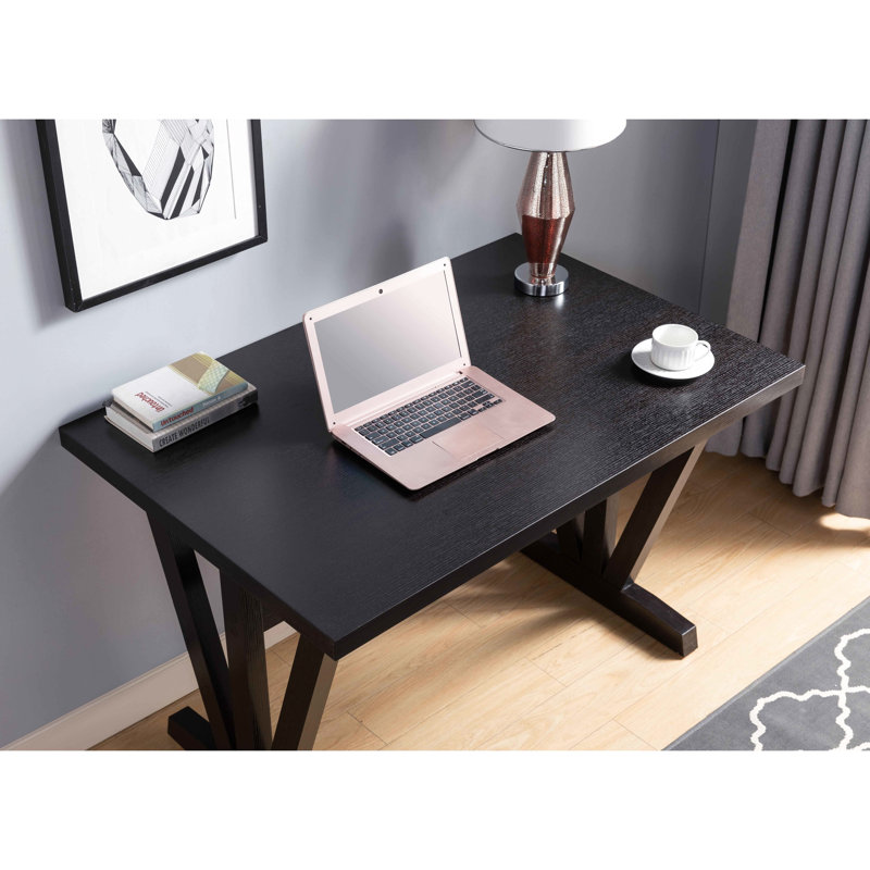 Table rectangulaire rectangulaire pour salle à manger, pieds pré-assemblés avec barre d'espacement, eau 24 heures, largeur 31,5 po