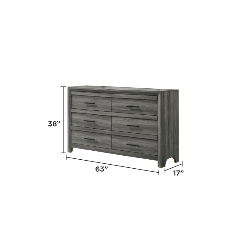 Commode 6 tiroirs Denver