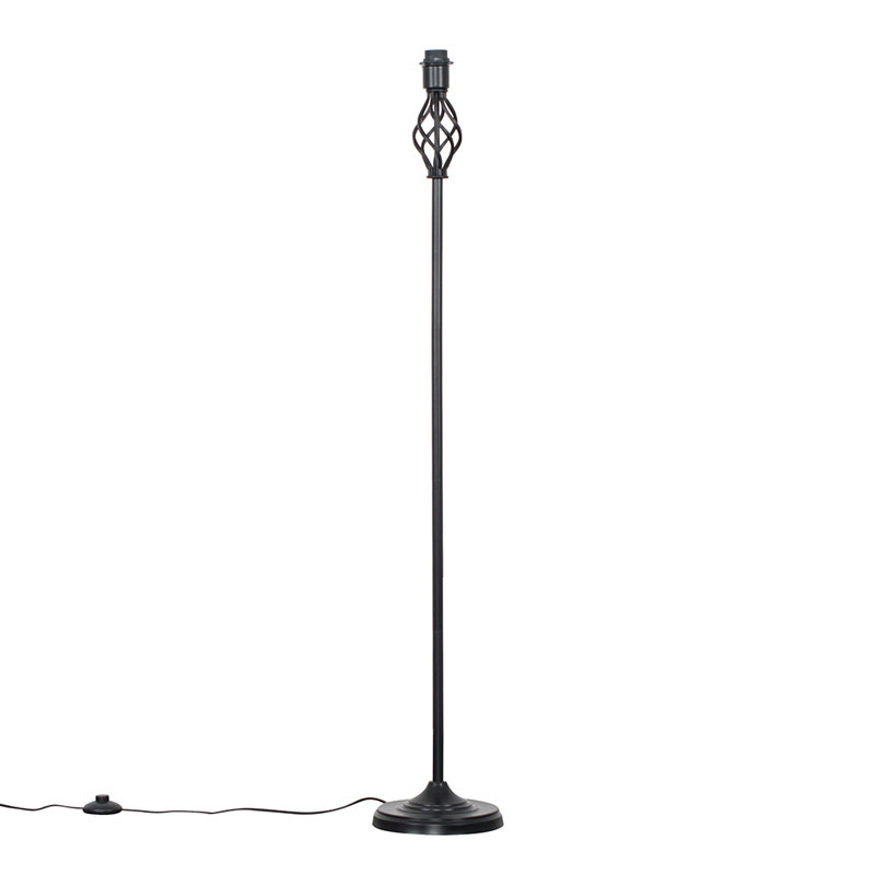 Axelrod 129cm Traditional Floor Lamp, Black