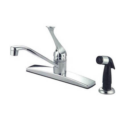 Single Handle Kitchen Faucet, With Spray