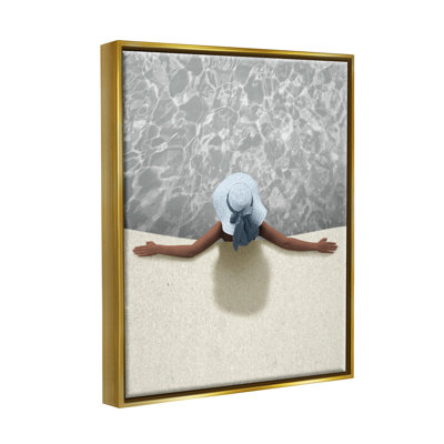 Été Aérien VIew personne piscine d'eau par Marcus Prime - peinture sur toile