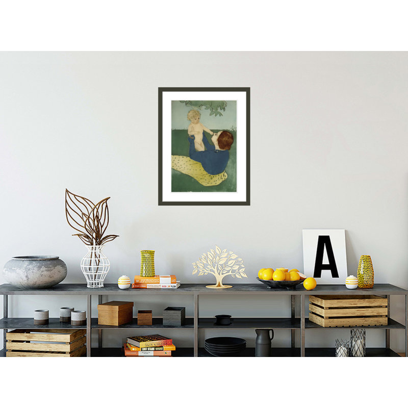 «Under the Horse» par Mary Cassatt - Impression sur toile, H 29,5 po x l 22,86 po