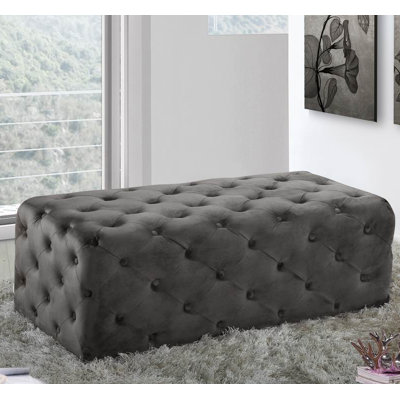 Paz Velvet Ottoman