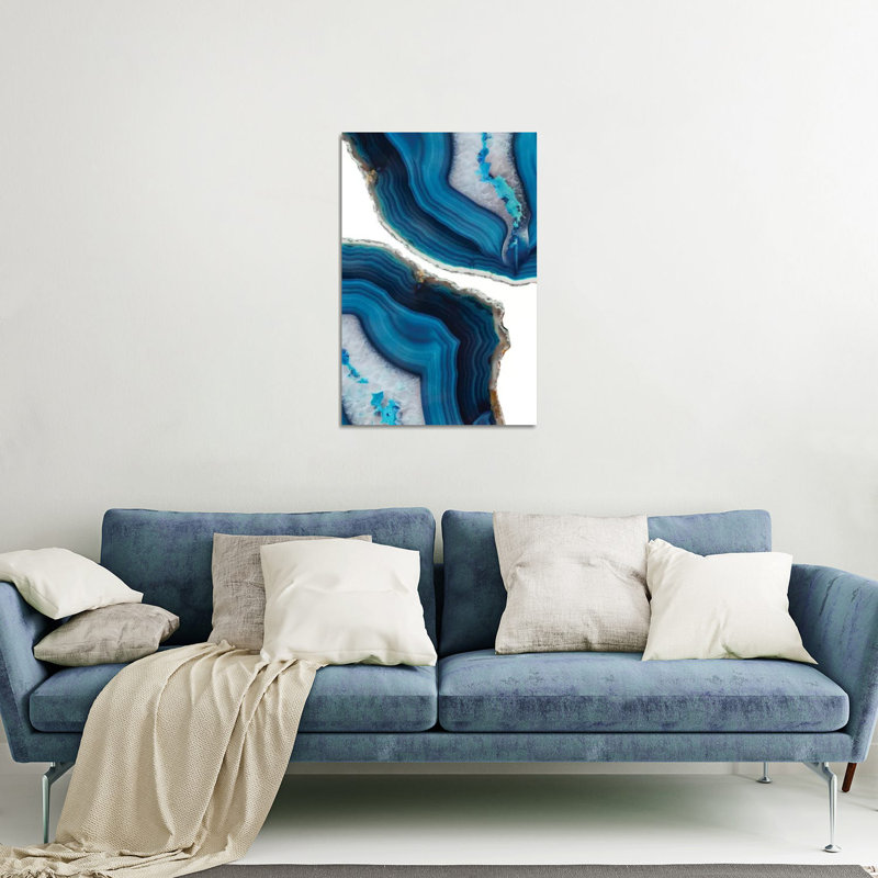 «Blue Agate» par Emanuela Carratoni - impression non encadrée, H 24 po x l 16 po x P 0,25 po