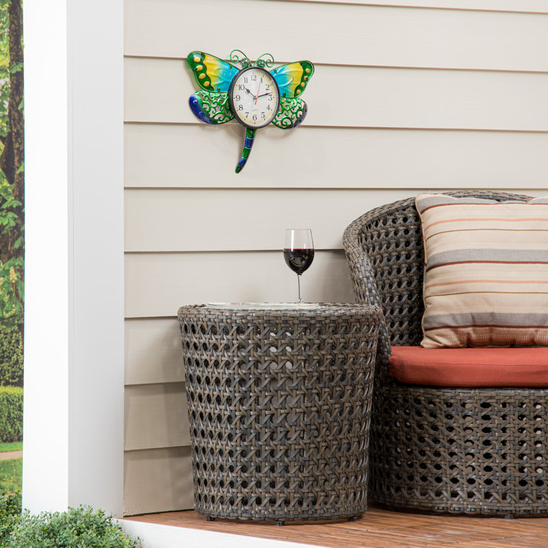 Horloge murale libellule