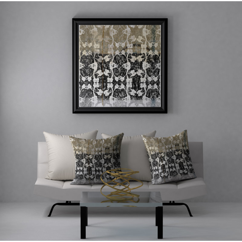 Abstract Reversible Throw Pillow, 20" x 20"