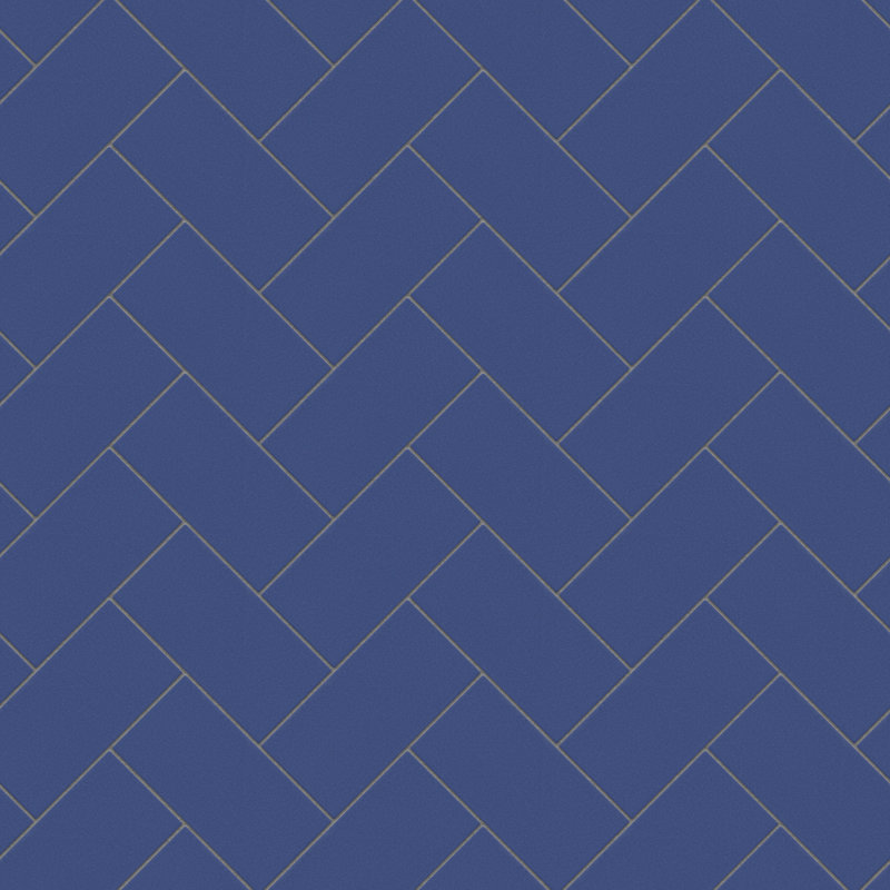 Piscina 4.75" x 9.63" Porcelain Subway Wall & Floor Tile, Cobalt