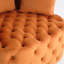 Chaise de 38 pouces de large - velours orange pour le salon - hauteur 16-846312180