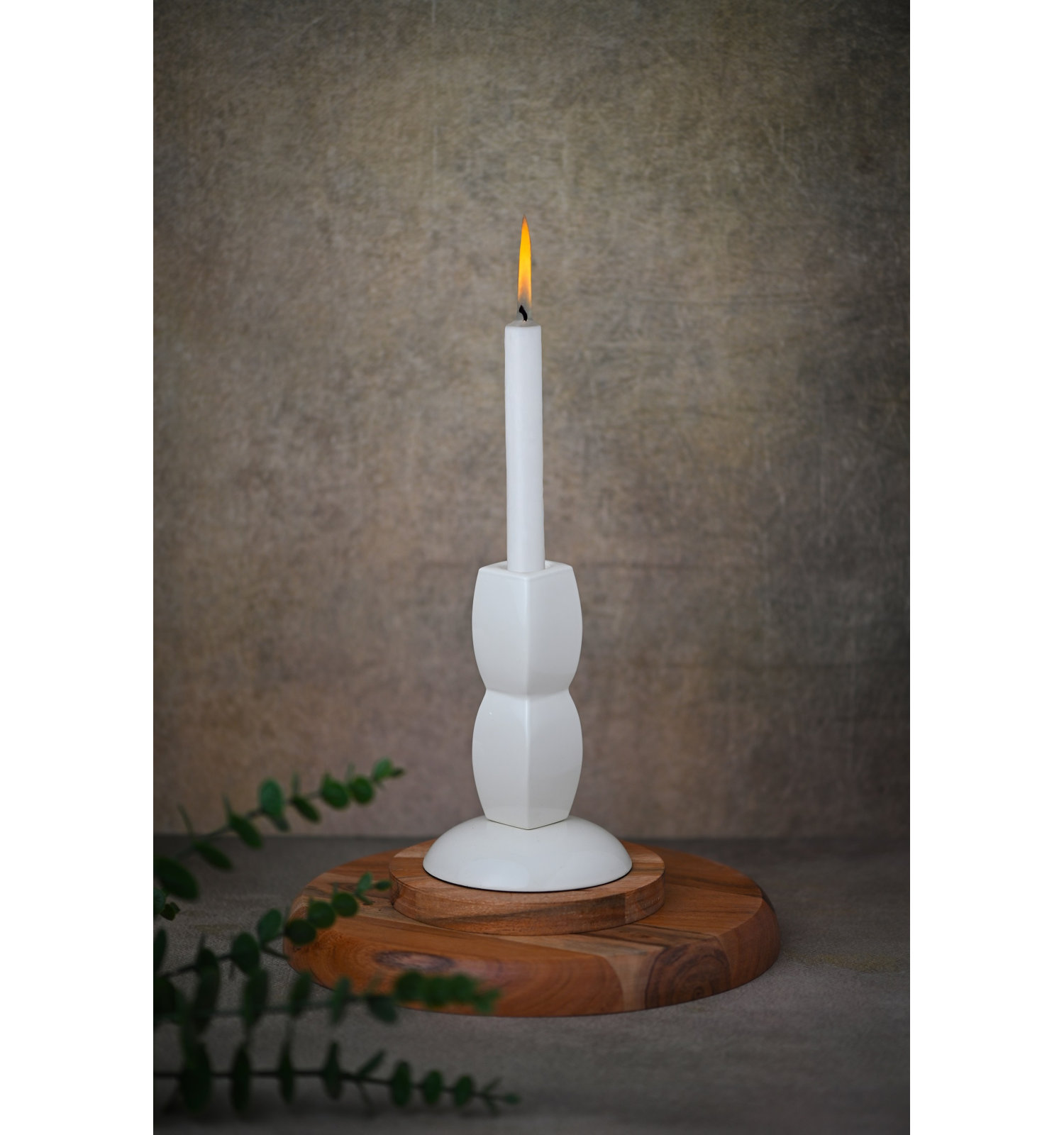 Paulding Aluminum Pillar Candle Holder, 6" H x 4" W x 4" D