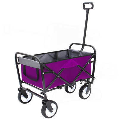 Minimeetall Extention Collapsible Foldable Wagon Cart Beach Wagon Heavy Duty Utility Cart Utility Wagon Grocery Cart For For Camping Shopping Sports Gardeing Fishing Supports 225Lbs