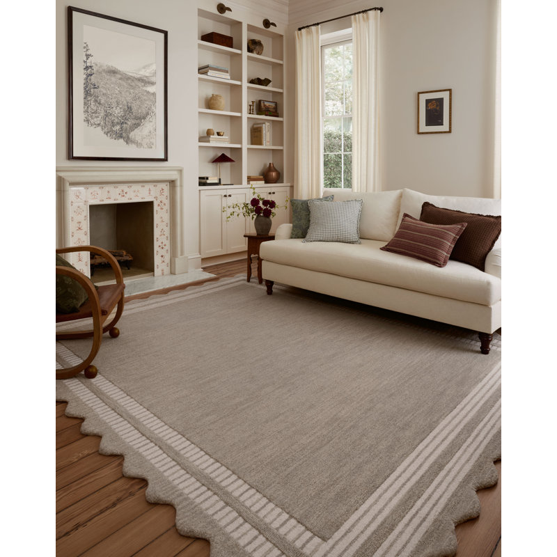 Chris Loves Julia x Loloi Scottie Fog / Ivory Area Rug, Runner 2' x 5'